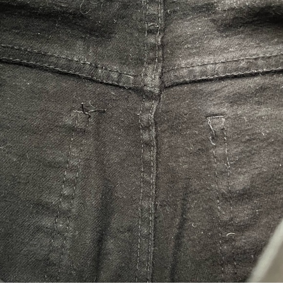 J Brand for Theory Black Waxed Skinny Frayed Ankle Jeans, Size S - Picture 8 of 10